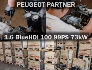 Geprüfter Austauschmotor kaufen für PEUGEOT PARTNER 1.6 BlueHDi 100 99PS 73kW. Gebraucht oder überholt im online Shop.