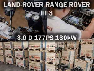 Geprüfter Austauschmotor kaufen für LAND-ROVER RANGE ROVER III 3 3.0 D 177PS 130kW. Gebraucht oder überholt im online Shop.
