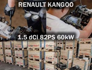 Geprüfter Austauschmotor kaufen für RENAULT KANGOO 1.5 dCi 82PS 60kW. Gebraucht oder überholt im online Shop.