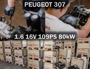 Geprüfter Austauschmotor kaufen für PEUGEOT 307 1.6 16V 109PS 80kW. Gebraucht oder überholt im online Shop.