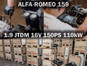 Geprüfter Austauschmotor kaufen für ALFA-ROMEO 159 1.9 JTDM 16V 150PS 110kW. Gebraucht oder überholt im online Shop.