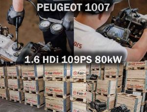 Geprüfter Austauschmotor kaufen für PEUGEOT 1007 1.6 HDi 109PS 80kW. Gebraucht oder überholt im online Shop.